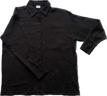 Load image into Gallery viewer, Button-up Long Sleeve Shirt - Black